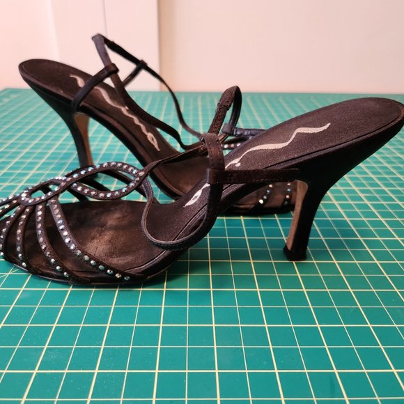 Nina black sparkly heels - Picture 3 of 8